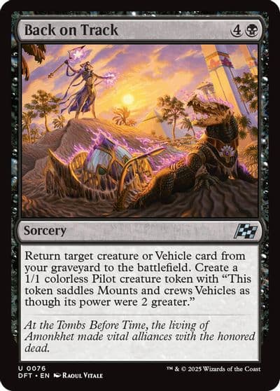 Back on Track Aetherdrift Magic card