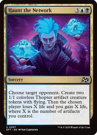 Haunt the Network Aetherdrift Magic card