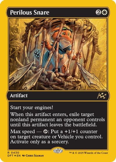 Perilous Snare First Place Foil Aetherdrift Magic card