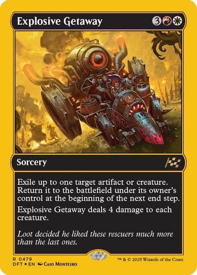 Explosive Getaway First Place Foil Aetherdrift Magic card