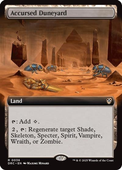 Accursed Duneyard Extended Art Commander: Aetherdrift Magic card