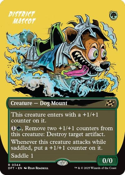 District Mascot Borderless Aetherdrift Magic card