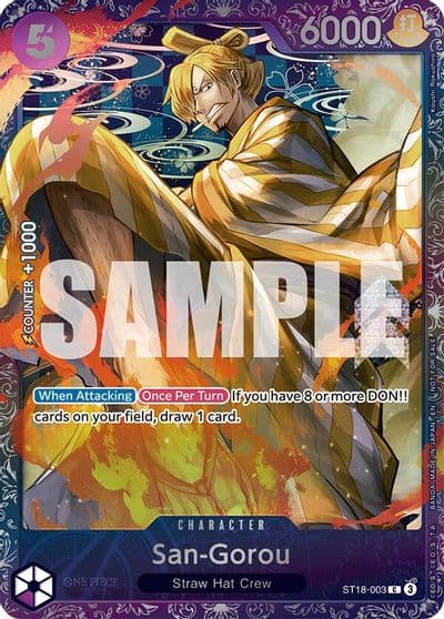 San Gorou Treasure Cup 2025 One Piece Promotion Cards One Piece card