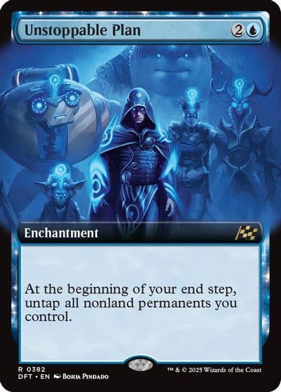 Unstoppable Plan Extended Art Aetherdrift Magic card