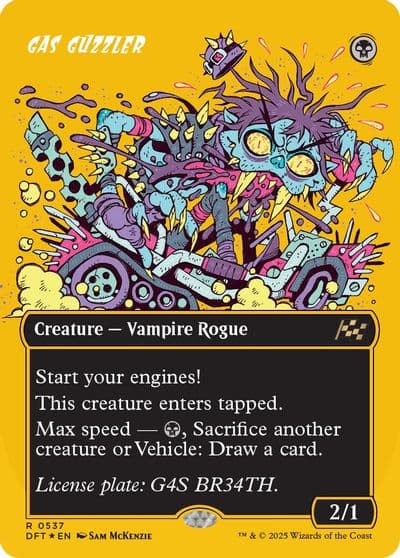 Gas Guzzler Borderless First Place Foil Aetherdrift Magic card