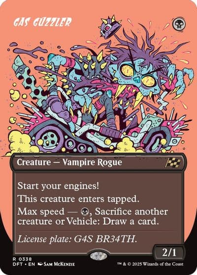Gas Guzzler Borderless Aetherdrift Magic card