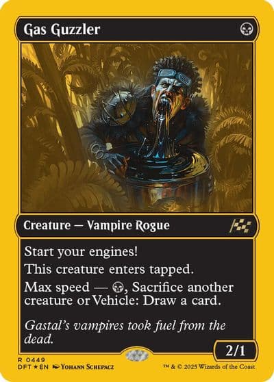 Gas Guzzler First Place Foil Aetherdrift Magic card