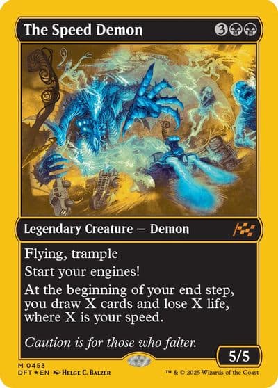 The Speed Demon First Place Foil Aetherdrift Magic card