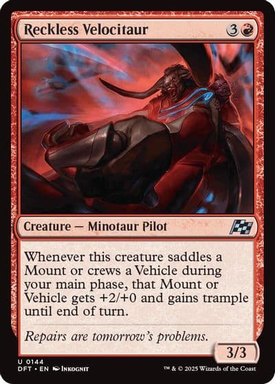 Reckless Velocitaur Aetherdrift Magic card