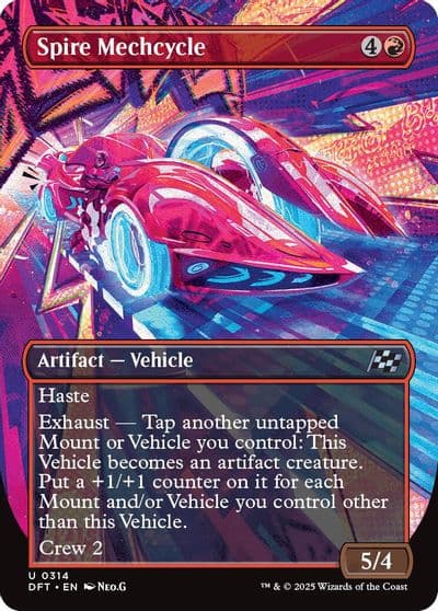 Spire Mechcycle Borderless Aetherdrift Magic card