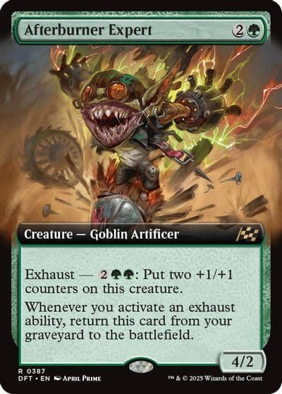 Afterburner Expert Extended Art Aetherdrift Magic card