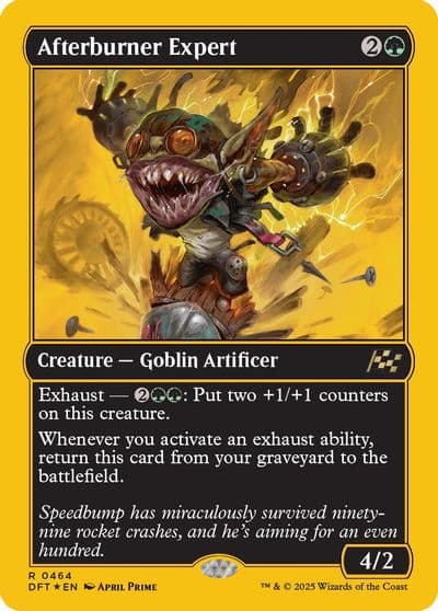 Afterburner Expert First Place Foil Aetherdrift Magic card