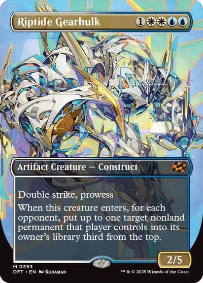 Riptide Gearhulk Borderless Aetherdrift Magic card