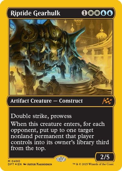 Riptide Gearhulk First Place Foil Aetherdrift Magic card