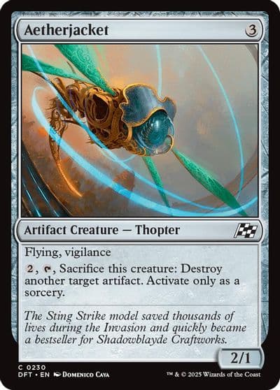Aetherjacket Aetherdrift Magic card