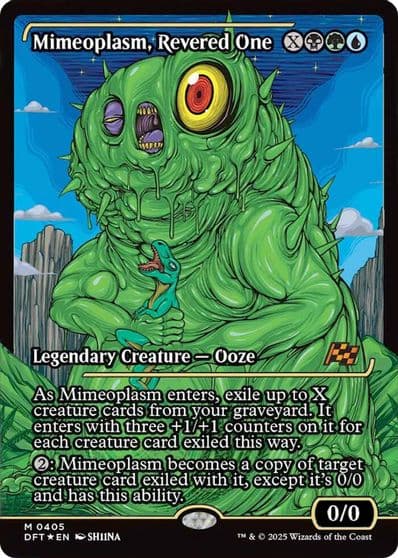 Mimeoplasm Revered One Showcase Aetherdrift Magic card