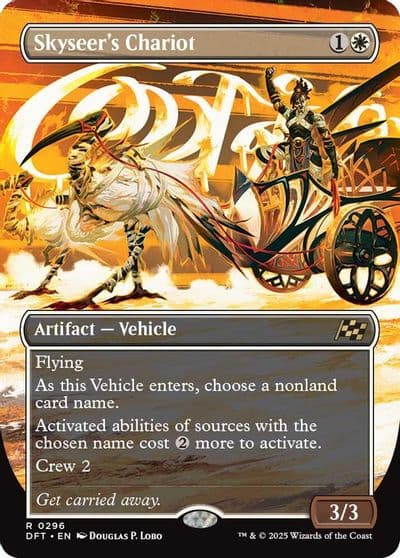 Skyseers Chariot Borderless Aetherdrift Magic card