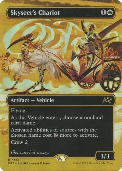 Skyseers Chariot Borderless First Place Foil Aetherdrift Magic card