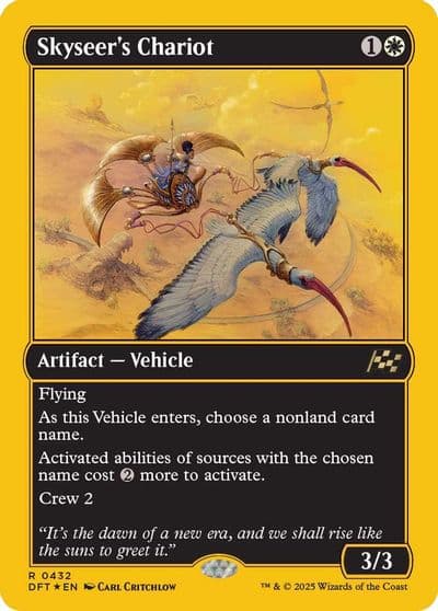 Skyseers Chariot First Place Foil Aetherdrift Magic card