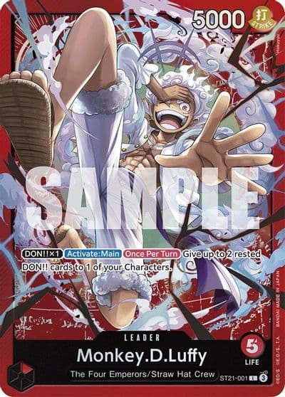 MonkeyDLuffy 001 Starter Deck EX: Gear 5 One Piece card