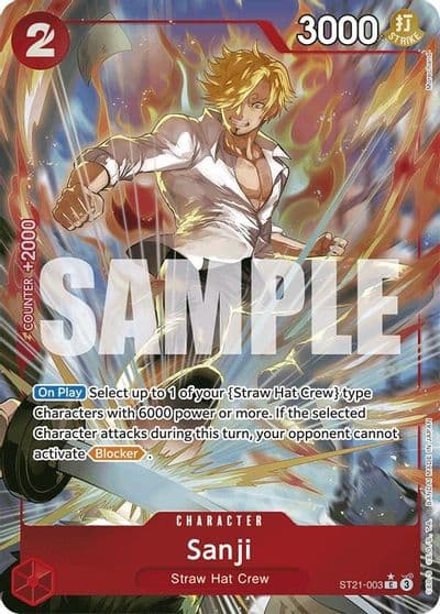 Sanji Parallel Starter Deck EX: Gear 5 One Piece card