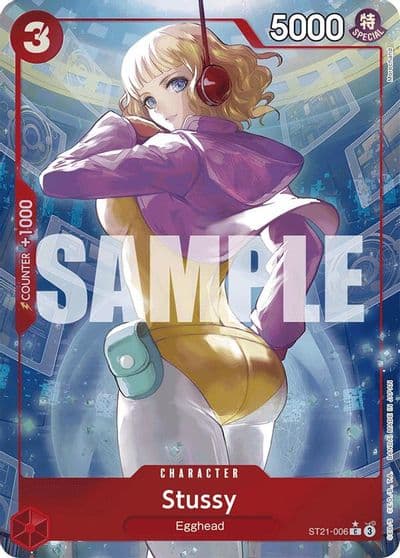 Stussy Parallel Starter Deck EX: Gear 5 One Piece card