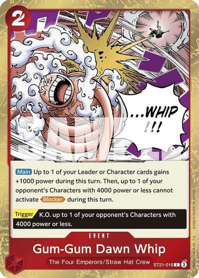 Gum Gum Dawn Whip Starter Deck EX: Gear 5 One Piece card