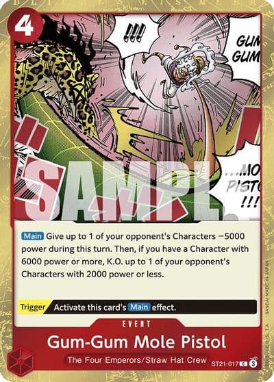 Gum Gum Mole Pistol Starter Deck EX: Gear 5 One Piece card