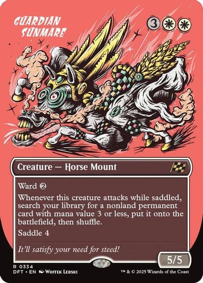 Guardian Sunmare Borderless Aetherdrift Magic card