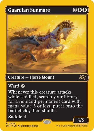 Guardian Sunmare First Place Foil Aetherdrift Magic card