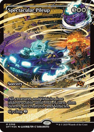 Spectacular Pileup Showcase Aetherdrift Magic card
