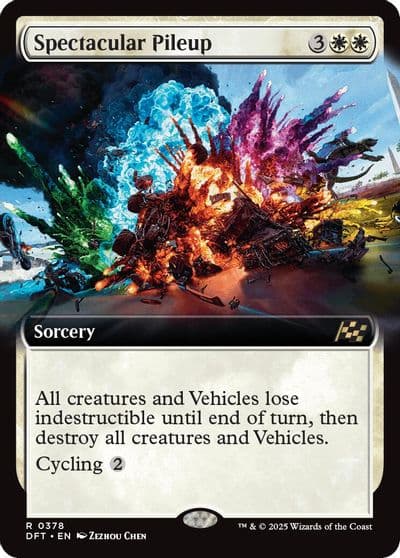 Spectacular Pileup Extended Art Aetherdrift Magic card