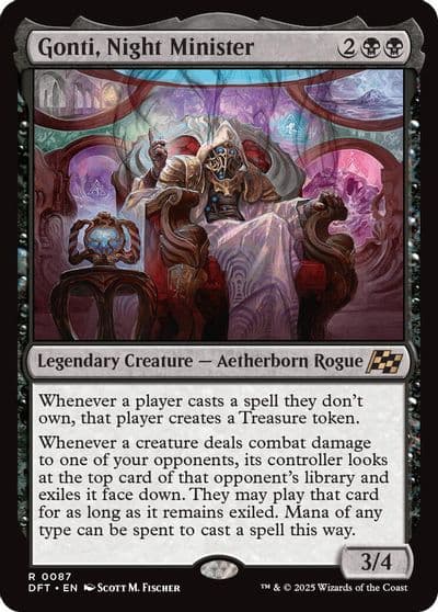 Gonti Night Minister Aetherdrift Magic card