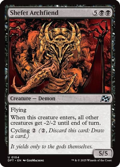 Shefet Archfiend Aetherdrift Magic card