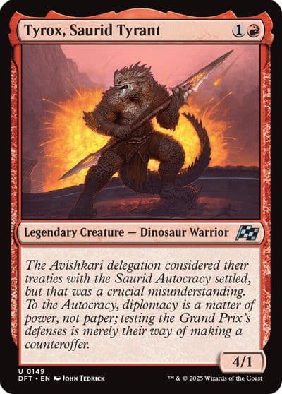 Tyrox Saurid Tyrant Aetherdrift Magic card