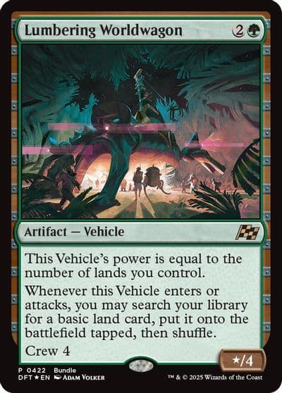 Lumbering Worldwagon DFT Bundle Unique and Miscellaneous Promos Magic card