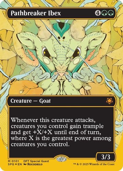 Pathbreaker Ibex Borderless First Place Foil Special Guests Magic card