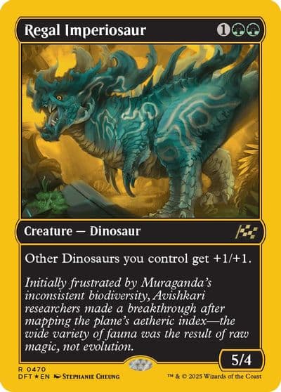 Regal Imperiosaur First Place Foil Aetherdrift Magic card