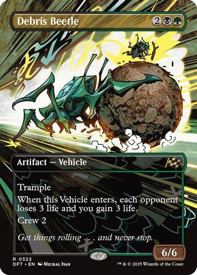 Debris Beetle Borderless Aetherdrift Magic card