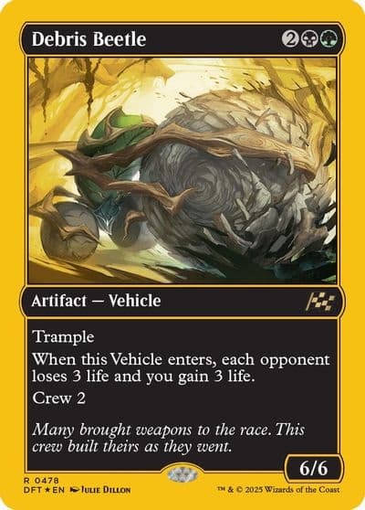 Debris Beetle First Place Foil Aetherdrift Magic card