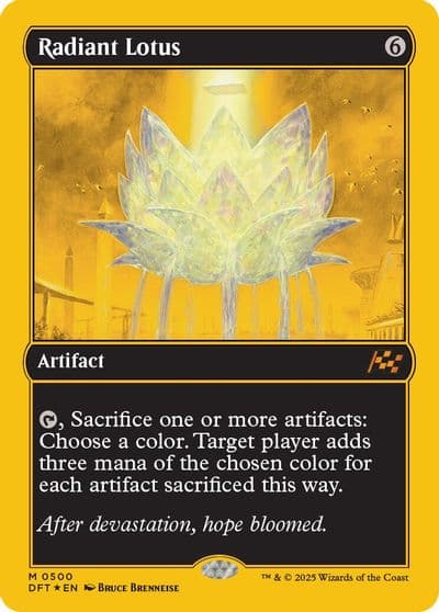Radiant Lotus First Place Foil Aetherdrift Magic card