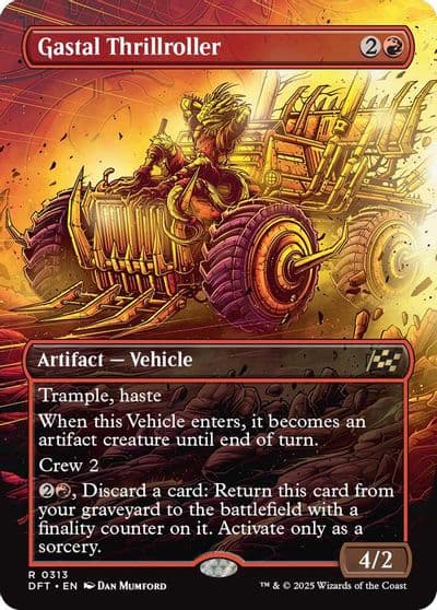 Gastal Thrillroller Borderless Aetherdrift Magic card