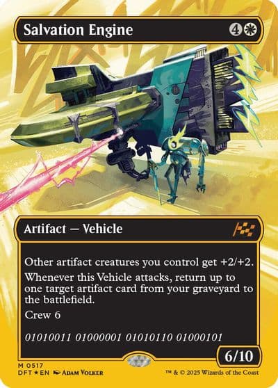 Salvation Engine Borderless First Place Foil Aetherdrift Magic card