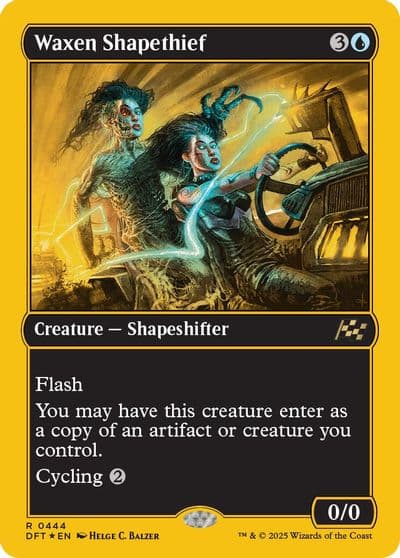 Waxen Shapethief First Place Foil Aetherdrift Magic card