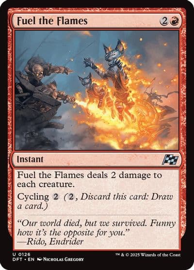 Fuel the Flames Aetherdrift Magic card