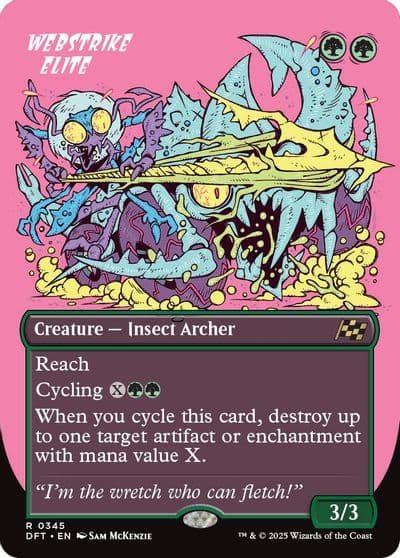 Webstrike Elite Borderless Aetherdrift Magic card