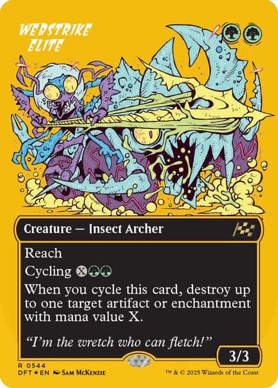Webstrike Elite Borderless First Place Foil Aetherdrift Magic card