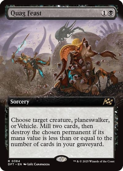 Quag Feast Extended Art Aetherdrift Magic card