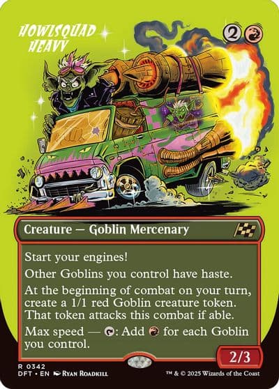 Howlsquad Heavy Borderless Aetherdrift Magic card