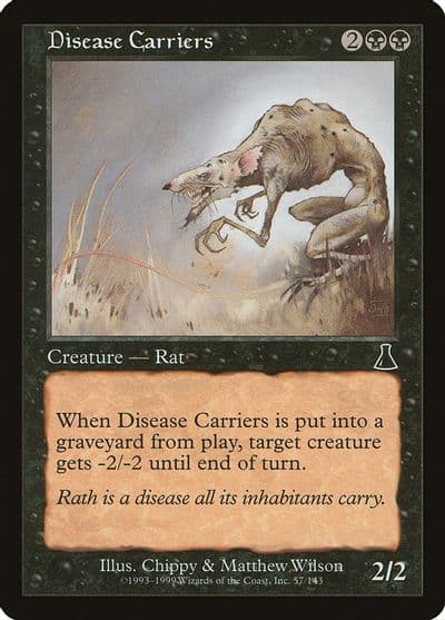 Disease Carriers Urza's Destiny Magic card
